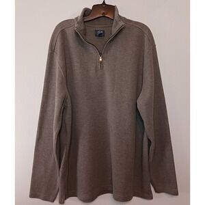 JOE JOSEPH ABBOUD Men's Crew Neck Cotton Blend Pullover Brown Sweater ~ Size XXL